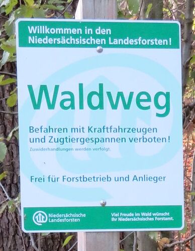Waldwegrestriktion
