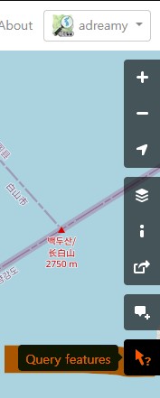 OSM 기본 에디터인 iD에서 'Query features' 기능